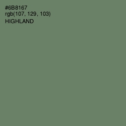 #6B8167 - Highland Color Image