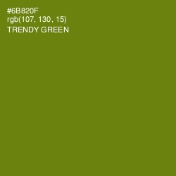 #6B820F - Trendy Green Color Image