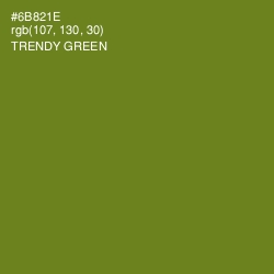 #6B821E - Trendy Green Color Image