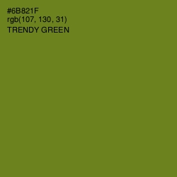 #6B821F - Trendy Green Color Image