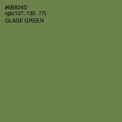 #6B824D - Glade Green Color Image