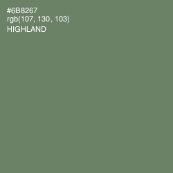 #6B8267 - Highland Color Image