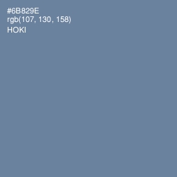 #6B829E - Hoki Color Image