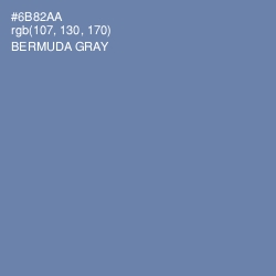 #6B82AA - Bermuda Gray Color Image