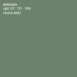 #6B836A - Highland Color Image