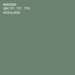 #6B836E - Highland Color Image
