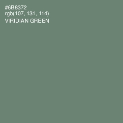 #6B8372 - Viridian Green Color Image