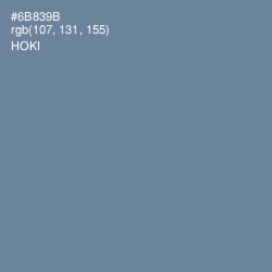 #6B839B - Hoki Color Image