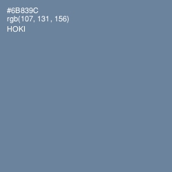 #6B839C - Hoki Color Image