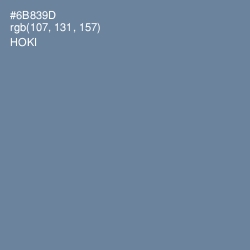 #6B839D - Hoki Color Image