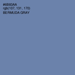 #6B83AA - Bermuda Gray Color Image