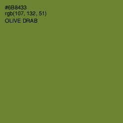 #6B8433 - Olive Drab Color Image