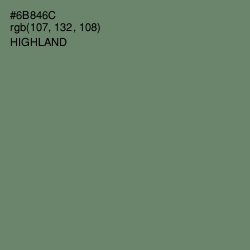 #6B846C - Highland Color Image