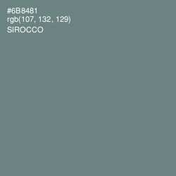 #6B8481 - Sirocco Color Image