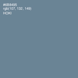 #6B8495 - Hoki Color Image