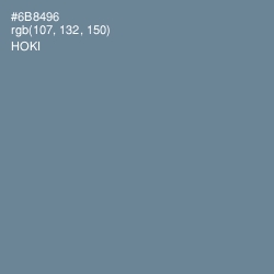 #6B8496 - Hoki Color Image