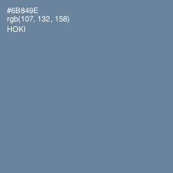 #6B849E - Hoki Color Image