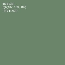 #6B856B - Highland Color Image