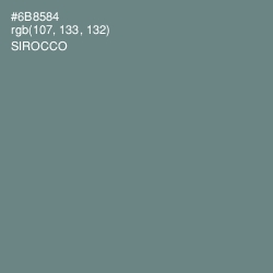 #6B8584 - Sirocco Color Image