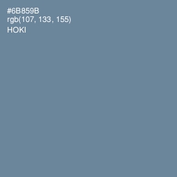 #6B859B - Hoki Color Image