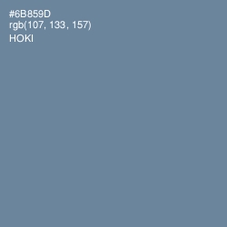 #6B859D - Hoki Color Image