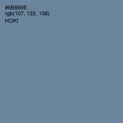 #6B859E - Hoki Color Image