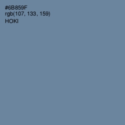 #6B859F - Hoki Color Image