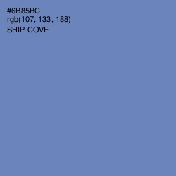 #6B85BC - Ship Cove Color Image