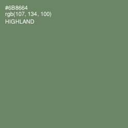 #6B8664 - Highland Color Image