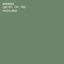 #6B866A - Highland Color Image