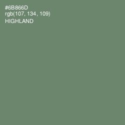 #6B866D - Highland Color Image