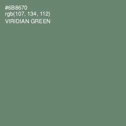 #6B8670 - Viridian Green Color Image