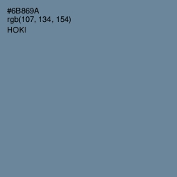 #6B869A - Hoki Color Image