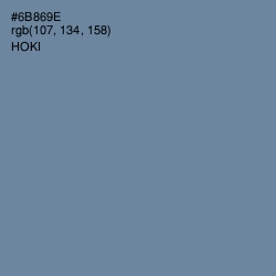 #6B869E - Hoki Color Image