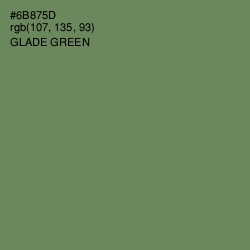 #6B875D - Glade Green Color Image