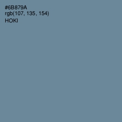 #6B879A - Hoki Color Image