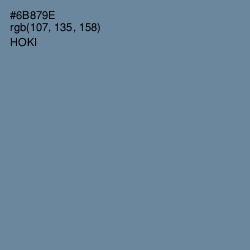 #6B879E - Hoki Color Image