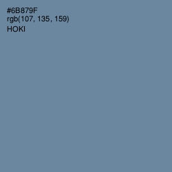 #6B879F - Hoki Color Image