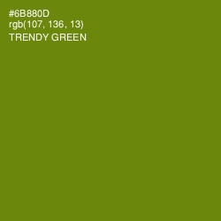 #6B880D - Trendy Green Color Image