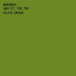 #6B8824 - Olive Drab Color Image