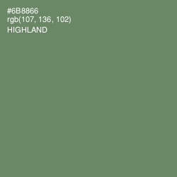 #6B8866 - Highland Color Image