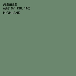 #6B886E - Highland Color Image