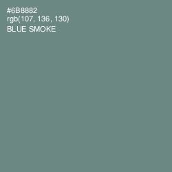 #6B8882 - Blue Smoke Color Image