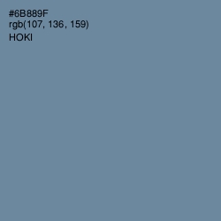 #6B889F - Hoki Color Image