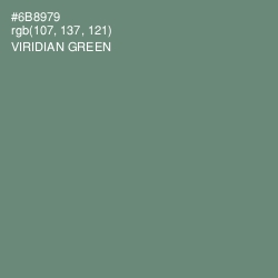 #6B8979 - Viridian Green Color Image