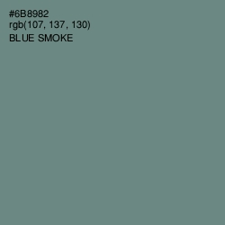 #6B8982 - Blue Smoke Color Image