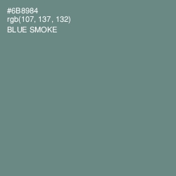 #6B8984 - Blue Smoke Color Image