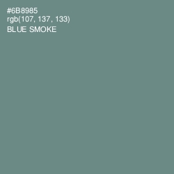 #6B8985 - Blue Smoke Color Image