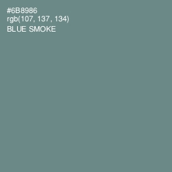 #6B8986 - Blue Smoke Color Image