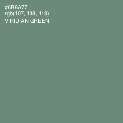 #6B8A77 - Viridian Green Color Image
